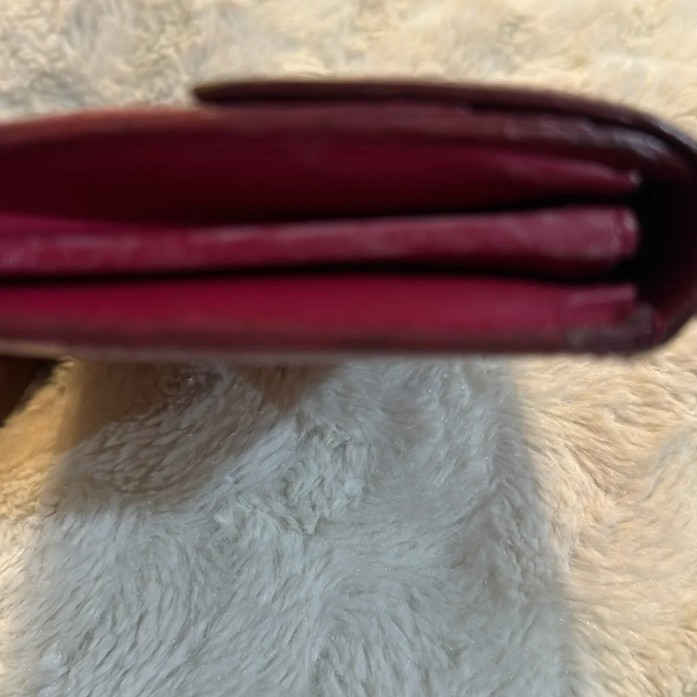 Vintage Louis Vuitton Fire Truck Red Monogram Vernis Long Sarah Wallet - Picture 16 of 16